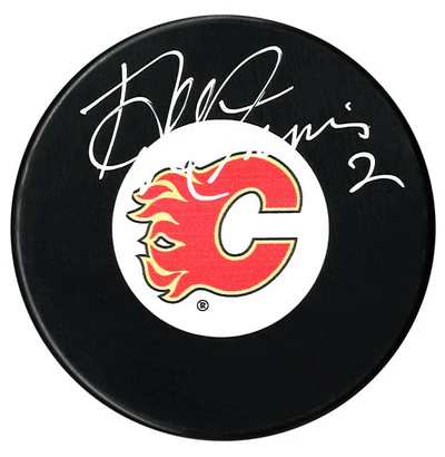 Al MacInnis Autographed Calgary Flames Puck (COJO Sports)
