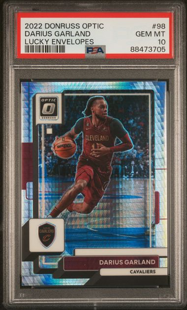 2022-23 Donruss Optic Lucky Envelopes #98 Darius Garland #8/8 PSA 10 | Eastridge Sports Cards