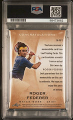 2014 Leaf Q Memorabilia Gold #MRF1 Roger Federer #18/25 PSA 8 | Eastridge Sports Cards