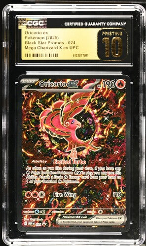 2025 Pokemon Mega Charizard X ex Ultra Premium Collection #024 Oricorio ex CGC 10 (Pristine)