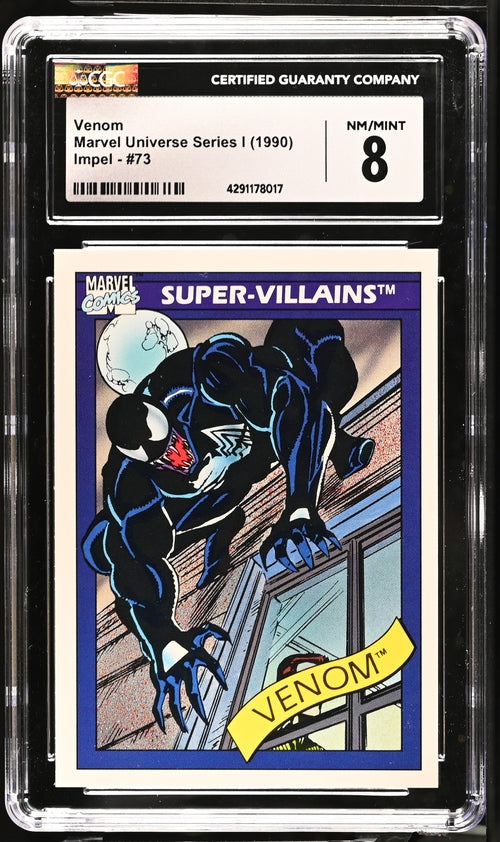 1990 Impel Marvel Universe Series 1 #73 Venom CGC 8