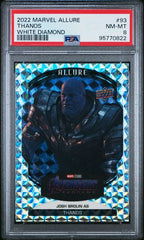 2022 Upper Deck Marvel Studios Allure White Diamond #93 Josh Brolin as Thanos #42/50 PSA 8 | Eastridge Sports Cards