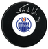 Bernie Nicholls Autographed Edmonton Oilers Puck (COJO Sports)