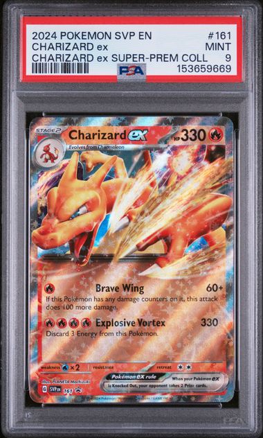 2024 Pokemon Charizard ex Super Premium Collection #161 Charizard ex PSA 9