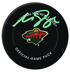 Matt Boldy Autographed Minnesota Wild Official Puck (COJO Sports)