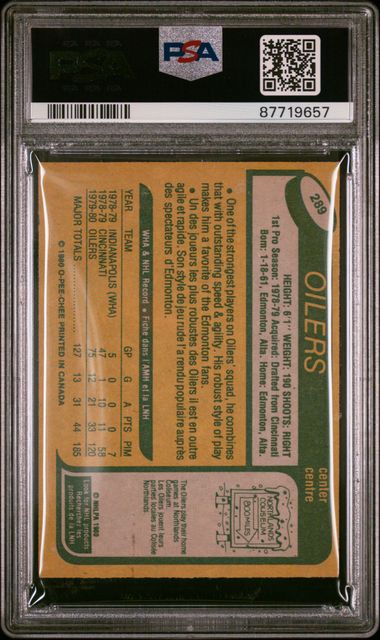 1980-81 O-Pee-Chee #289 Mark Messier PSA 7 (Rookie) | Eastridge Sports Cards