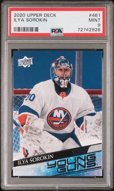 2020-21 Upper Deck #461 Ilya Sorokin PSA 9 (Rookie)