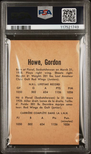 1962-63 Parkhurst #30 Gordie Howe PSA 6