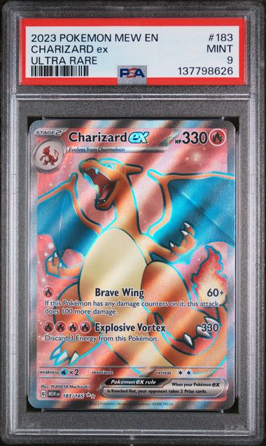2023 Pokemon 151 #183 Charizard ex - Ultra Rare PSA 9