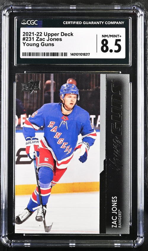 2021-22 Upper Deck #231 Zac Jones CGC 8.5 (Rookie)