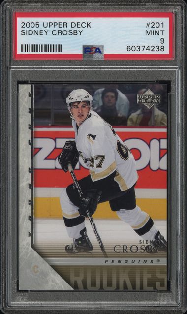 2005-06 Upper Deck #201 Sidney Crosby PSA 9 (Rookie)