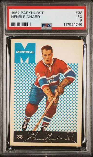 1962-63 Parkhurst #38 Henri Richard PSA 5