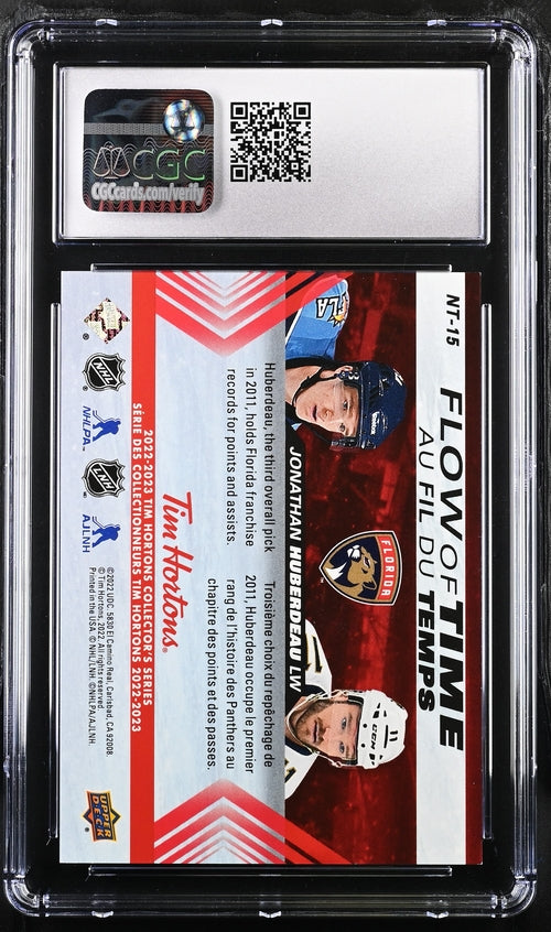 2022-23 Upper Deck Tim Hortons Flow of Time #NT-15 Jonathan Huberdeau CGC 9.5