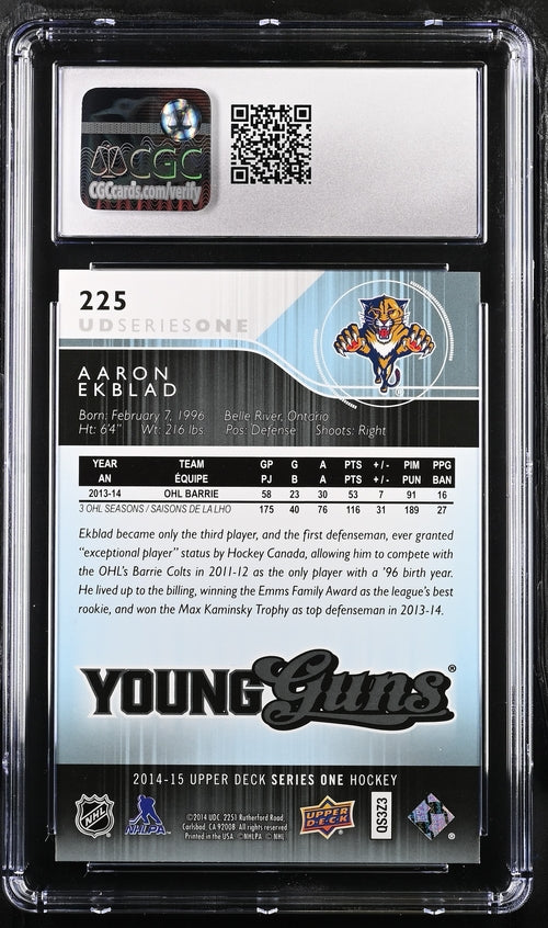 2014-15 Upper Deck #225 Aaron Ekblad CGC 10 (Rookie)