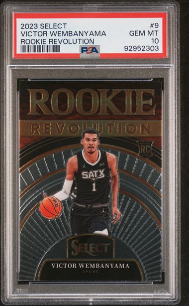 2023-24 Panini Select Rookie Revolution #9 Victor Wembanyama PSA 10 (Rookie)