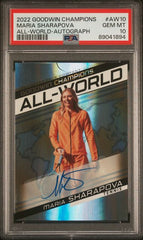 2022 Upper Deck Goodwin Champions All-World Autographs #AW10 Maria Sharapova PSA 10 | Eastridge Sports Cards