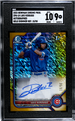 2022 Bowman Chrome Prospects Auto Gold Shimmer Refractor #CPA-LV Luis Verdugo #15/50 SGC 9 (Auto 10)