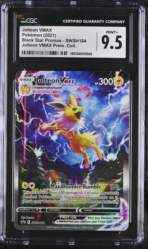 2021 Pokemon Jolteon VMax Premium Collection Promo #SWSH184 Jolteon VMax CGC 9.5