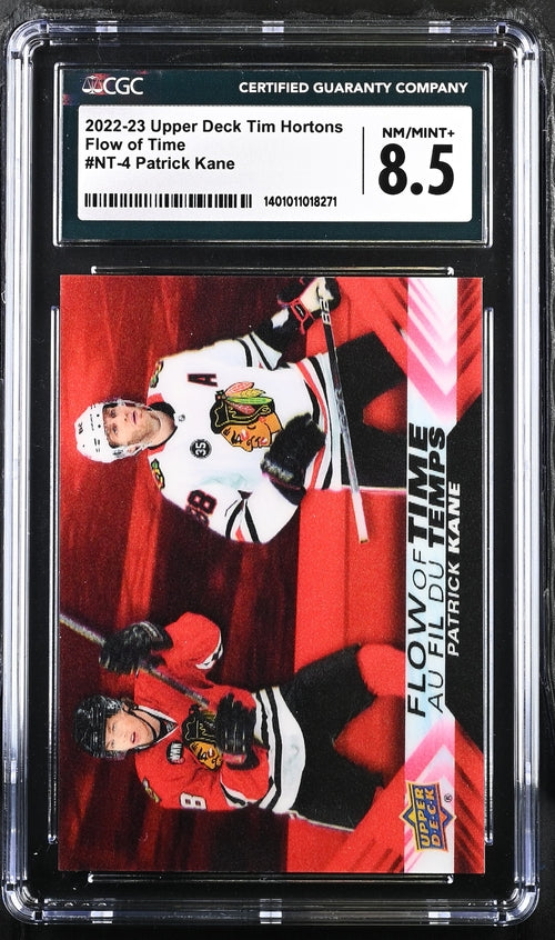 2022-23 Upper Deck Tim Hortons Flow of Time #NT-4 Patrick Kane CGC 8.5