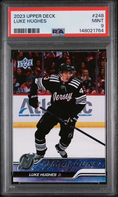 2023-24 Upper Deck #248 Luke Hughes PSA 9 (Rookie)