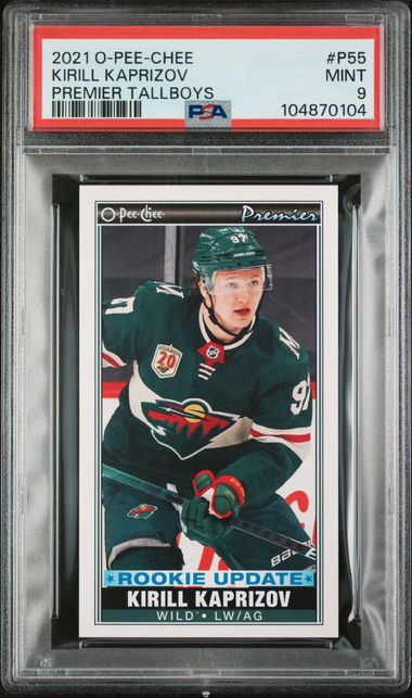 2021-22 O-Pee-Chee Premier Tallboys #P55 Kirill Kaprizov PSA 9