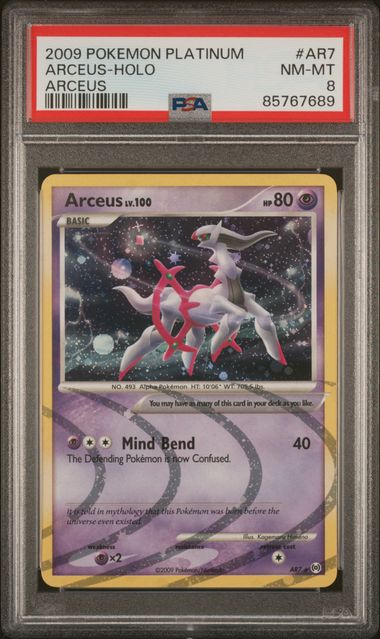 2009 Pokemon Arceus #AR7 Arceus- Holo PSA 8