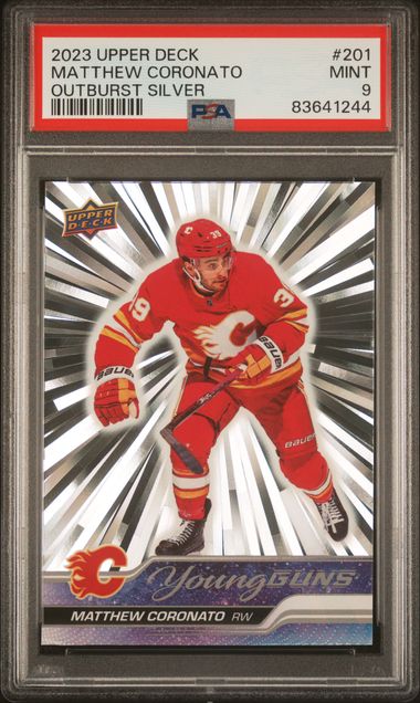 2023-24 Upper Deck Outburst #201 Matthew Coronato PSA 9 (Rookie)