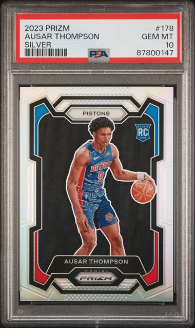 2023-24 Panini Prizm Silver Prizm #178 Ausar Thompson PSA 10 (Rookie) | Eastridge Sports Cards