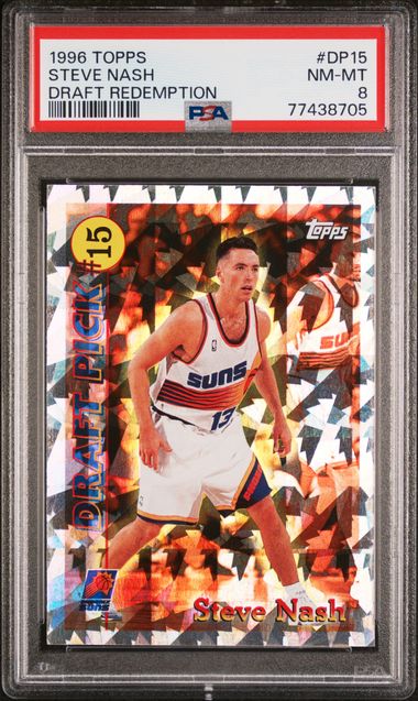 1996-97 Topps Draft Redemption #DP15 Steve Nash PSA 8 (Rookie)