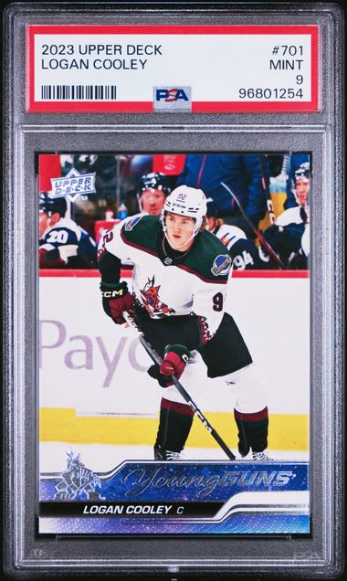 2023-24 Upper Deck #701 Logan Cooley PSA 9 (Rookie)