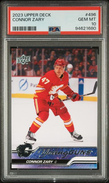 2023-24 Upper Deck #496 Connor Zary PSA 10 (Rookie)