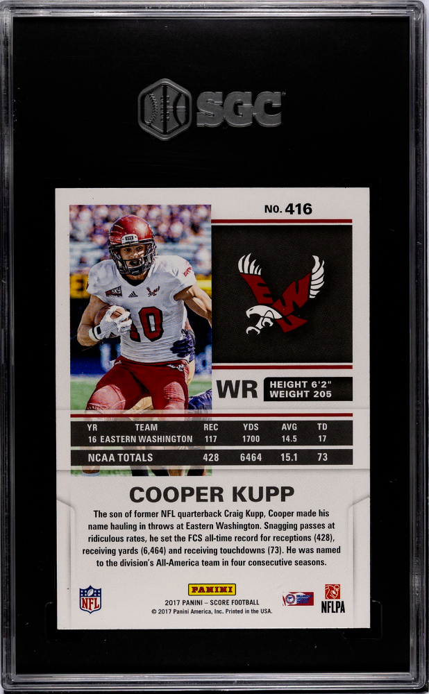 2017 Panini Score #416 Cooper Kupp SGC 10 (Rookie)