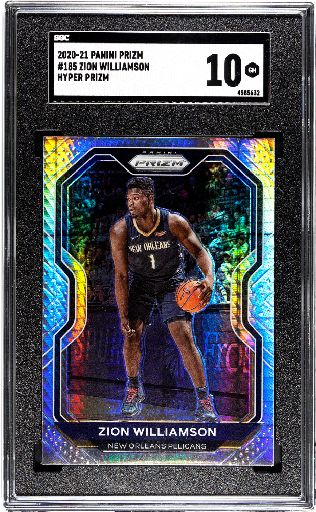 2020-21 Panini Prizm Hyper Prizm #185 Zion Williamson SGC 10
