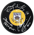 Marcel Dionne, Dave Taylor, Charlie Simmer Autographed Triple Crown Line Los Angeles Kings Puck (COJO Sports)