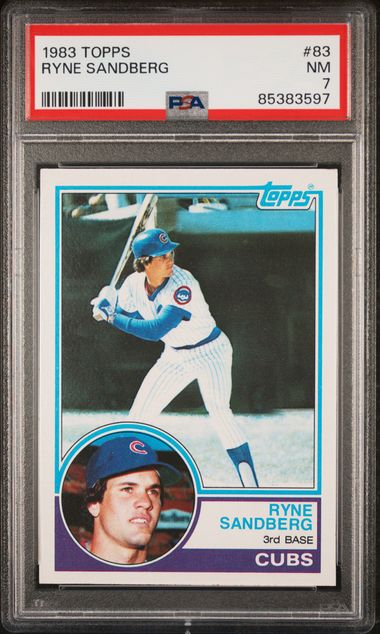 1983 Topps #83 Ryne Sandberg PSA 7 (Rookie)