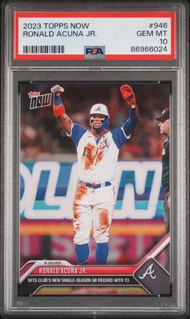 2023 Topps Now #946 Ronald Acuna Jr. PSA 10