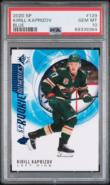 2020-21 SP Blue #129 Kirill Kaprizov PSA 10 (Rookie)