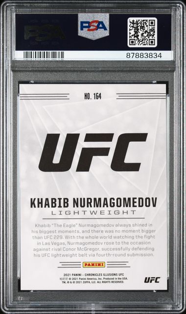 2021 Chonicles UFC Asia Red #164 Khabib Nurmagomedov #70/88 PSA 10