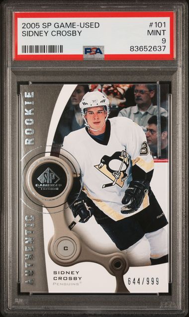 2005-06 SP Game Used #101 Sidney Crosby #644/999 PSA 9 (Rookie) | Eastridge Sports Cards