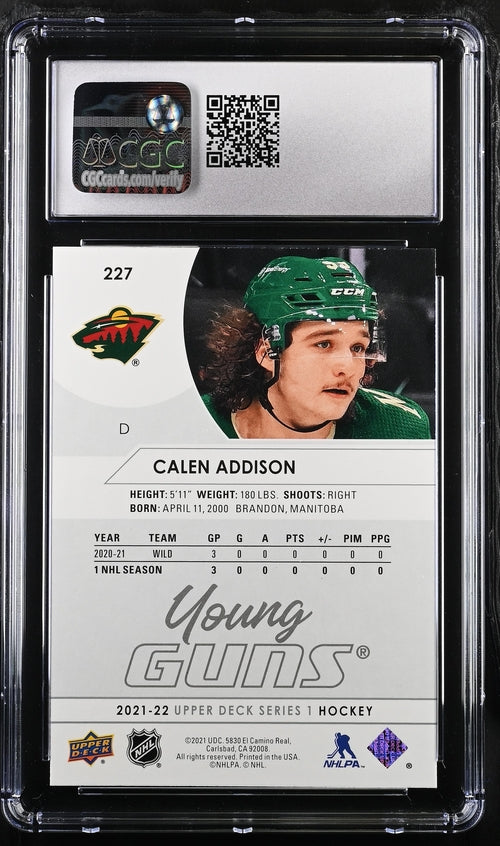 2021-22 Upper Deck #227 Calen Addison CGC 10 (Rookie)