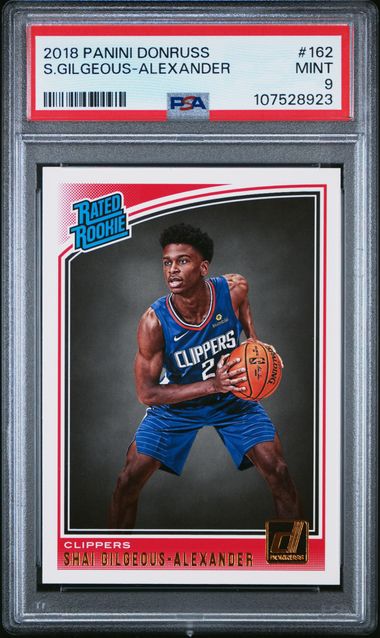 2018-19 Donruss #162 Shai Gilgeous-Alexander PSA 9 (Rookie) | Eastridge Sports Cards