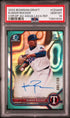 2022 Bowman Draft Chrome Draft Pick Auto Aqua Lava Refractor #CDAKR Kumar Rocker #080/199 PSA 10