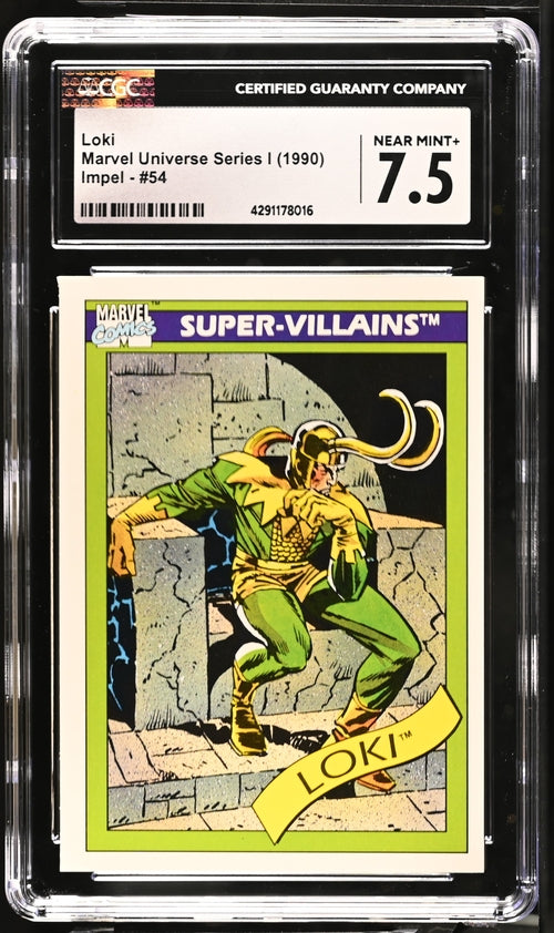 1990 Impel Marvel Universe Series 1 #54 Loki CGC 7.5