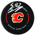 Connor Zary Autographed Calgary Flames Official Puck (COJO Sports)