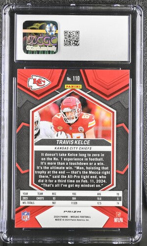 2024 Panini Mosaic Honeycomb #110 Travis Kelce CGC 10