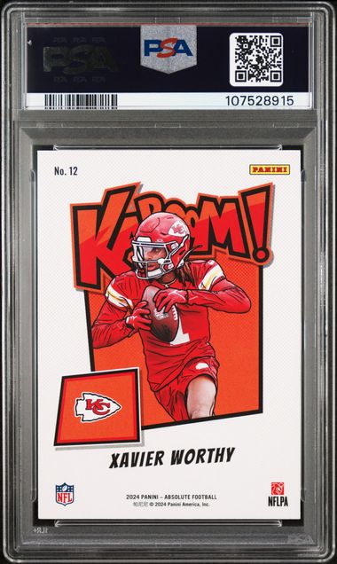 2024 Absolute Kaboom! Horizontal #12 Xavier Worthy PSA 9 (Rookie) | Eastridge Sports Cards