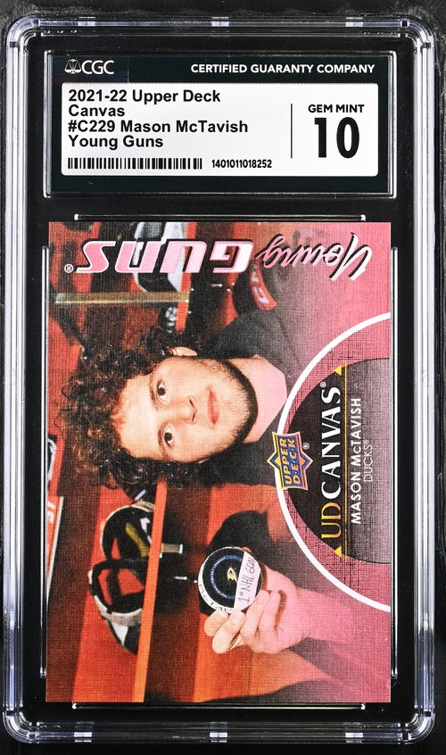 2021-22 Upper Deck Canvas #C229 Mason McTavish CGC 10 (Rookie)