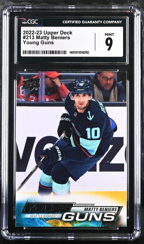 2022-23 Upper Deck #213 Matty Beniers CGC 9 (Rookie)