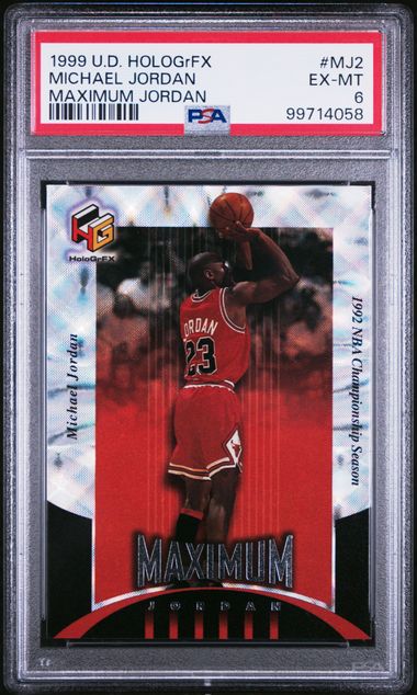 1999-00 Upper Deck Hologrfx #MJ2 Michael Jordan PSA 6