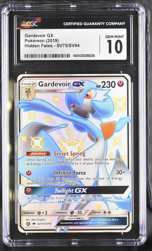 2019 Pokemon Hidden Fates #SV75 Gardevoir GX CGC 10